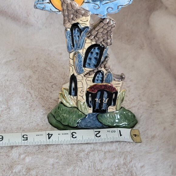 2003 Blue Sky Clayworks Halloween Just Batty House Heather Goldminc Tea Candle - Picture 15 of 16